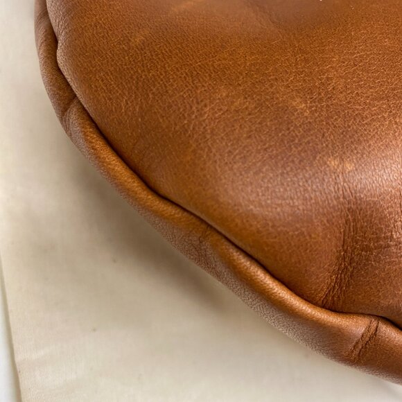 Clare V Moyen Messenger in Tan Leather - Picture 7 of 12